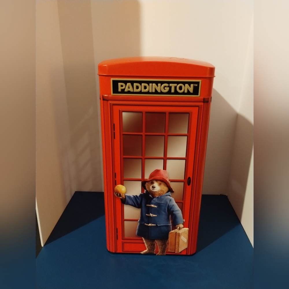 Paddington Bear Red Phone Booth Tin